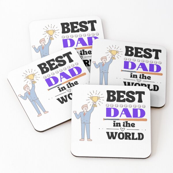 Item preview, Best Dad in the World (Baseballs) designed and sold by BlesstB.