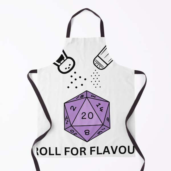 Artikelvorschau, Roll for Flavour – Dungeons and Dragons Gifts entworfen und verkauft von Melty Shirts.