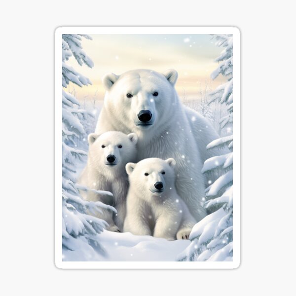 Item preview, Pure White Polar Bear In The Snow designed and sold by Michealfashion.