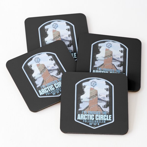 Item preview, I've Crossed The Arctic Circle Polarsirkelen Sticker T-Shirt 01 designed and sold by OuterShellUK.