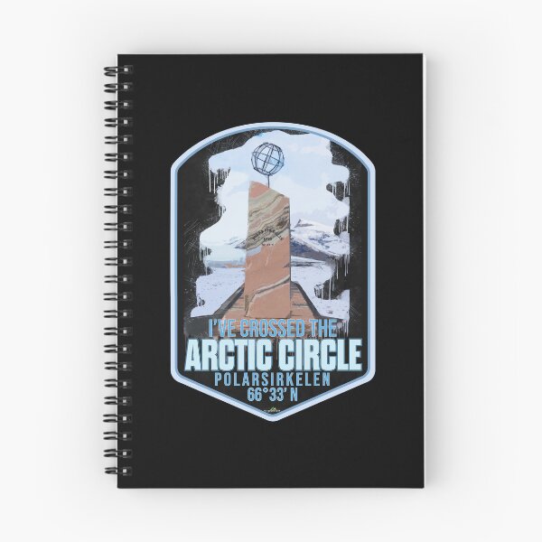 Item preview, I've Crossed The Arctic Circle Polarsirkelen Sticker T-Shirt 01 designed and sold by OuterShellUK.