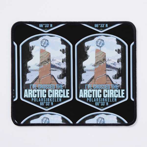 Item preview, I've Crossed The Arctic Circle Polarsirkelen Sticker T-Shirt 01 designed and sold by OuterShellUK.