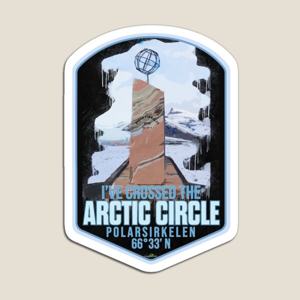 Artikel-Vorschau von I've Crossed The Arctic Circle Polarsirkelen Sticker T-Shirt 01, designt und verkauft von OuterShellUK.