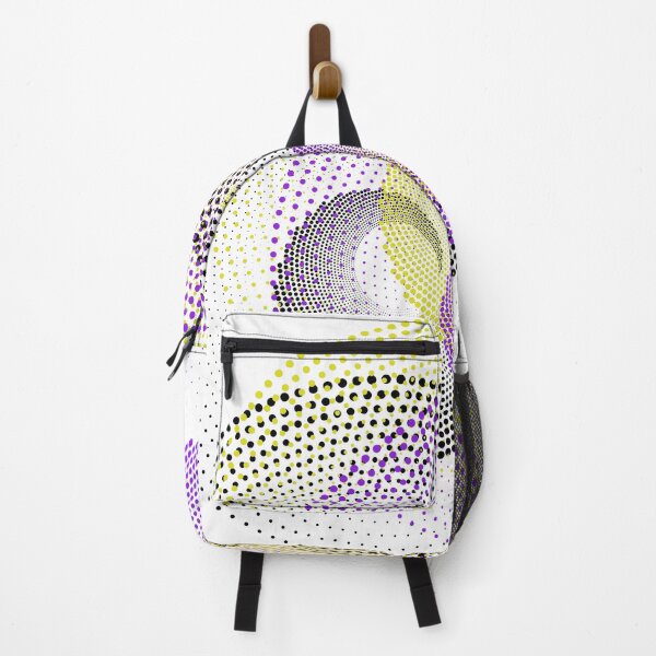 Item preview, Design of three dotted spirals overlapping in yellow and purple colors designed and sold by ericrautenbach.