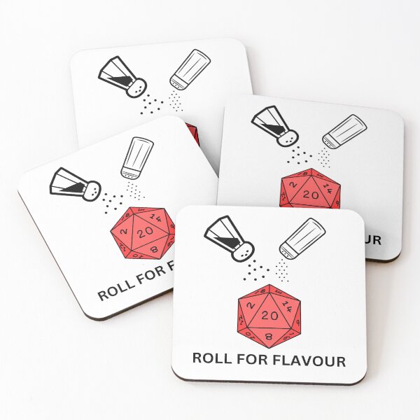 Artikelvorschau, Roll for Flavour – Dungeons and Dragons Gifts entworfen und verkauft von Melty Shirts.