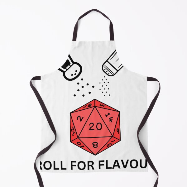Artikelvorschau, Roll for Flavour – Dungeons and Dragons Gifts entworfen und verkauft von Melty Shirts.