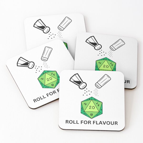 Artikelvorschau, Roll for Flavour – Dungeons and Dragons Gifts entworfen und verkauft von Melty Shirts.