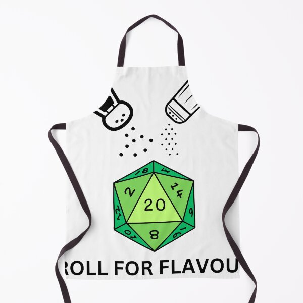 Artikelvorschau, Roll for Flavour – Dungeons and Dragons Gifts entworfen und verkauft von Melty Shirts.