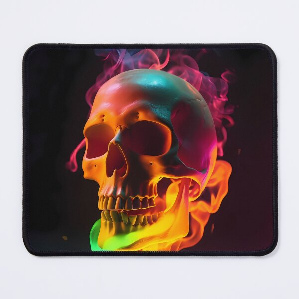 Item preview, A burning neon skull designed and sold by Stevburykingev.