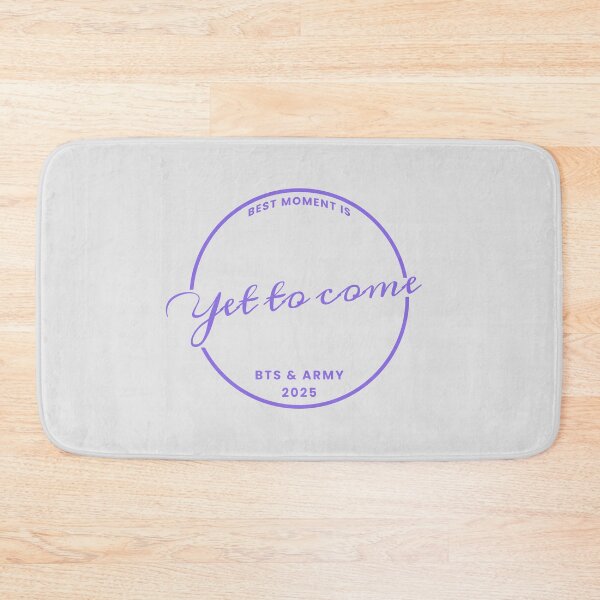 Item preview, BTS 2025 Yet to come Logo, song lyrics, BTS OT7 and Army / Purple designed and sold by SoloAutenica.