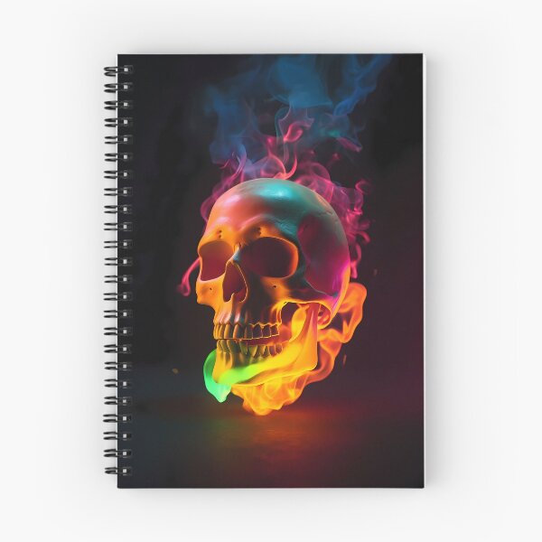 Item preview, A burning neon skull designed and sold by Stevburykingev.