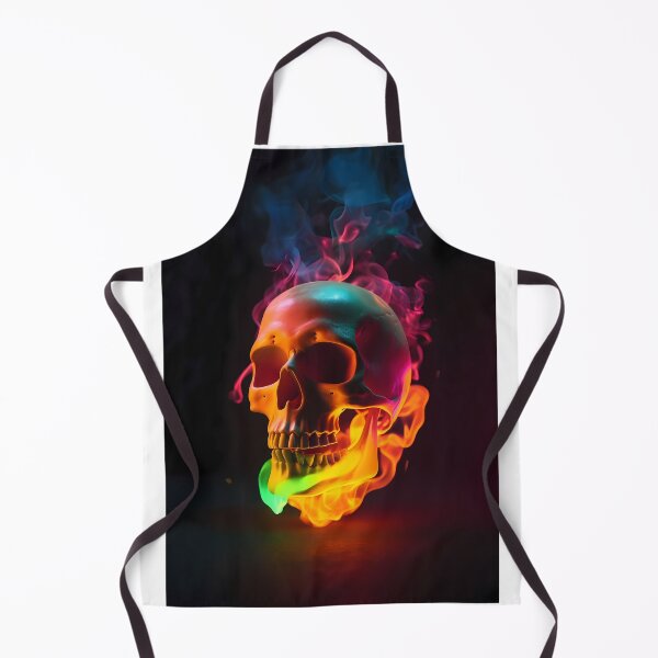 Item preview, A burning neon skull designed and sold by Stevburykingev.