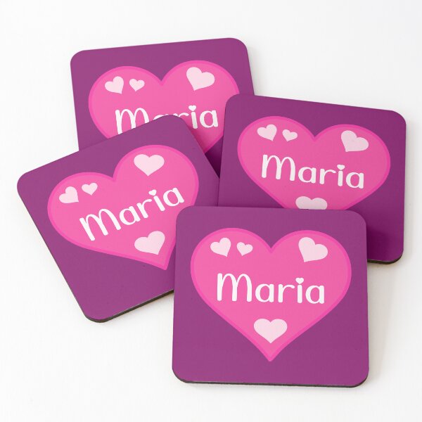 Item preview, Maria Name Pink Heart  designed and sold by Jeallan Designs.