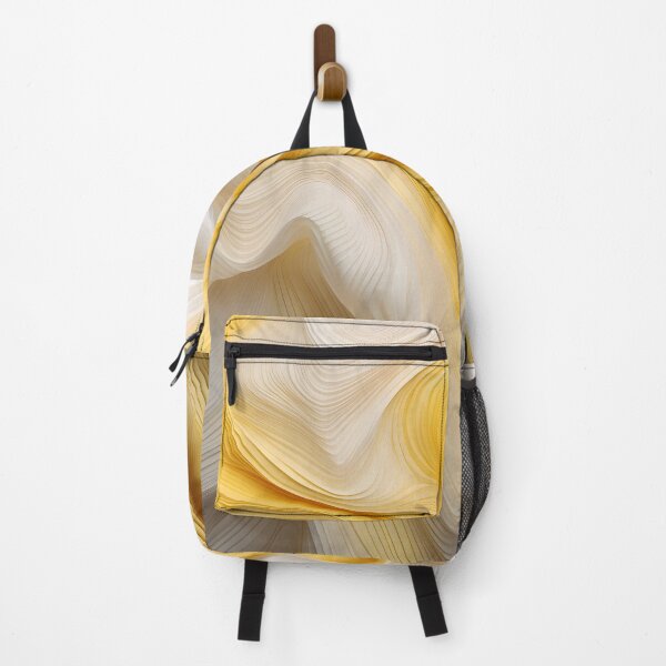 Item preview, Golden Silk Waves Abstract Design designed and sold by VectorPlace.