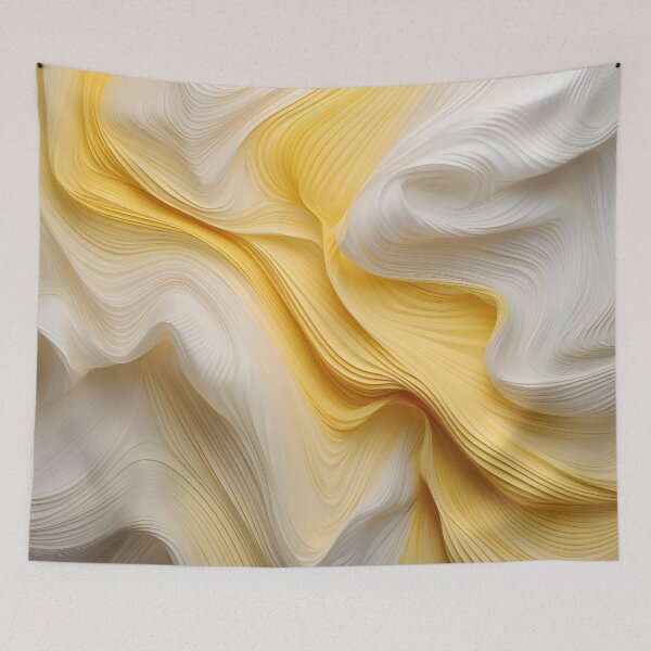 Item preview, Golden Silk Waves Abstract Design designed and sold by VectorPlace.