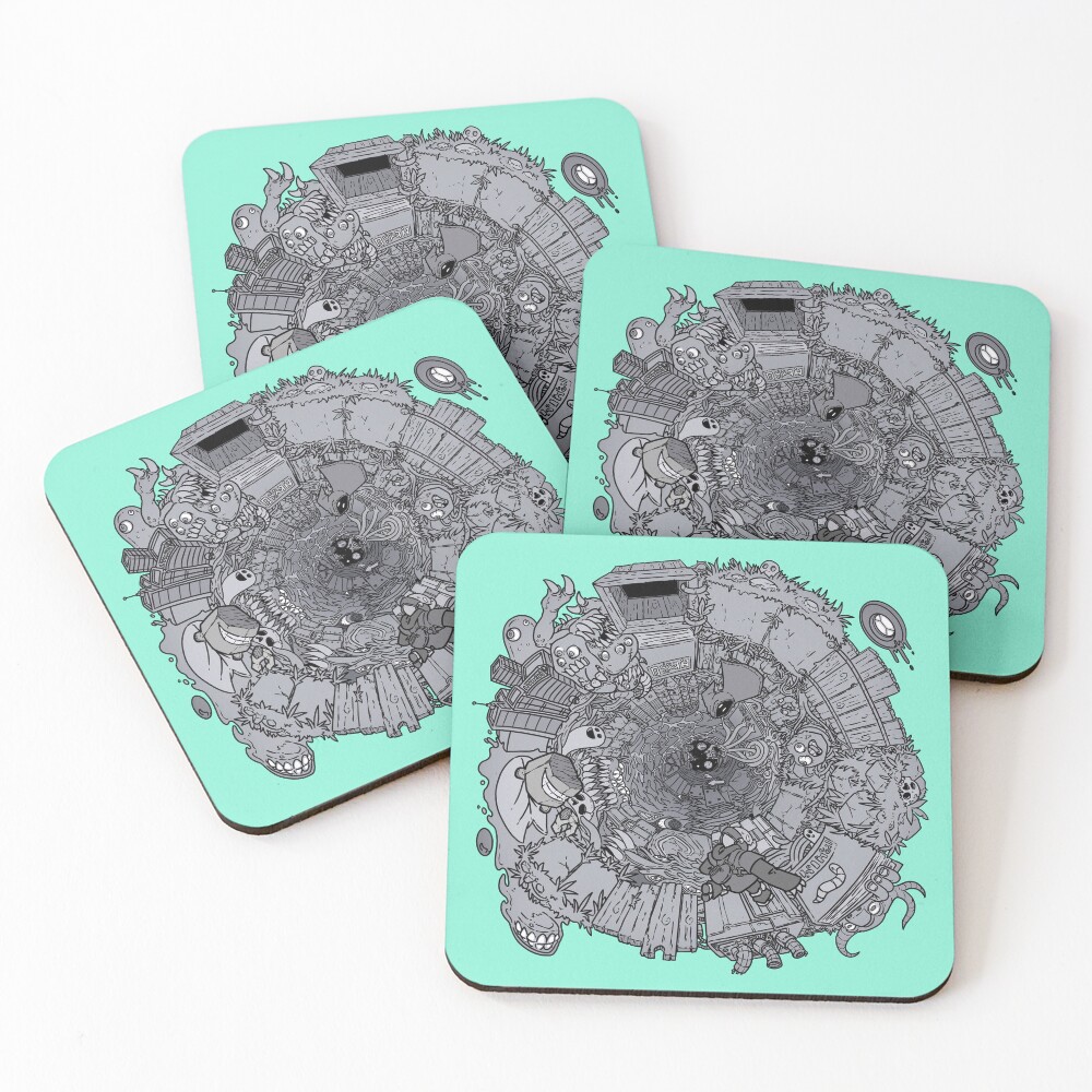 Item preview, Coasters (Set of 4) designed and sold by GoblinCommander.