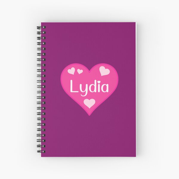 Artikel-Vorschau von Lydia Name Pink Heart, designt und verkauft von Jeallan Designs.