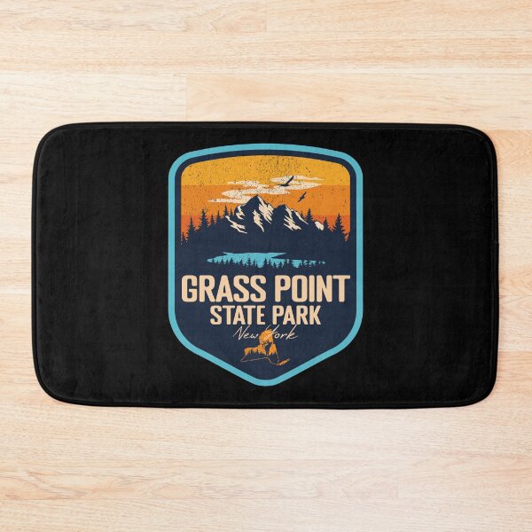 Item preview, Grass Point State Park New York - NY Sunset Grunge Texture Badge Forest and Wilderness  designed and sold by mountainfad.