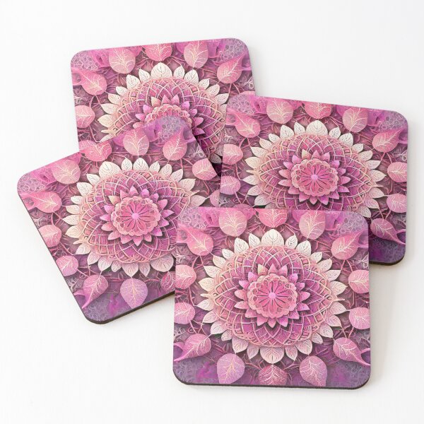 Item preview, Pink Leaves | Fractals and Mandalas | Sublime Nature designed and sold by monkeybusiness.pt.