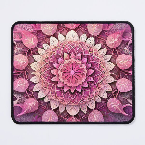 Item preview, Pink Leaves | Fractals and Mandalas | Sublime Nature designed and sold by monkeybusiness.pt.