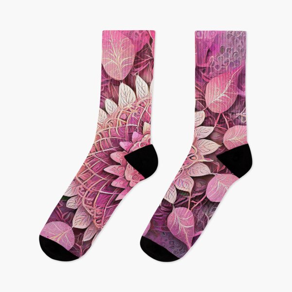 Item preview, Pink Leaves | Fractals and Mandalas | Sublime Nature designed and sold by monkeybusiness.pt.