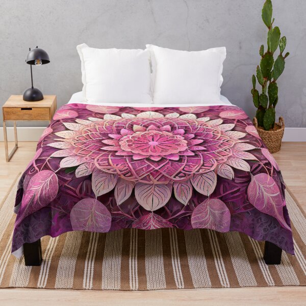 Item preview, Pink Leaves | Fractals and Mandalas | Sublime Nature designed and sold by monkeybusiness.pt.