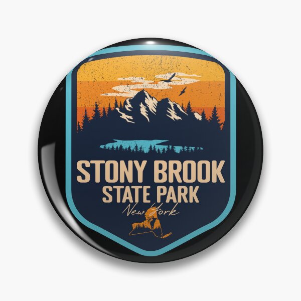 Item preview, Stony Brook State Park New York - NY Sunset Grunge Texture Badge Forest and Wilderness  designed and sold by mountainfad.