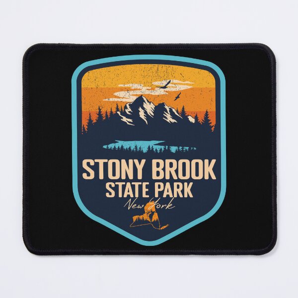 Item preview, Stony Brook State Park New York - NY Sunset Grunge Texture Badge Forest and Wilderness  designed and sold by mountainfad.