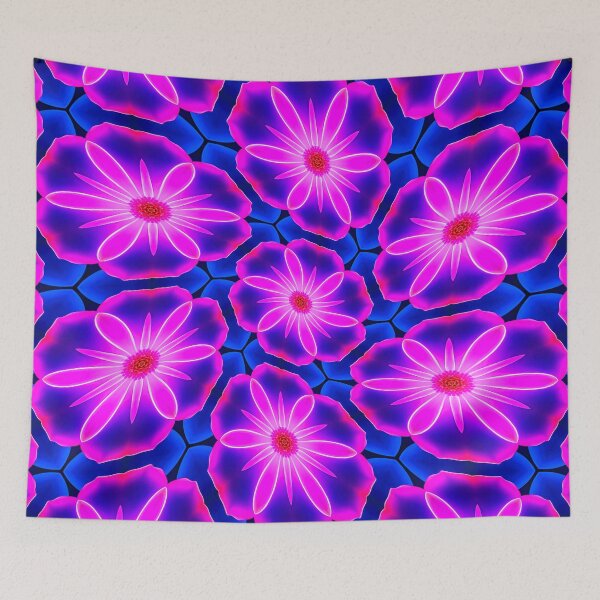 Item preview, Bright Pink Flower Patterns designed and sold by Patternflower.