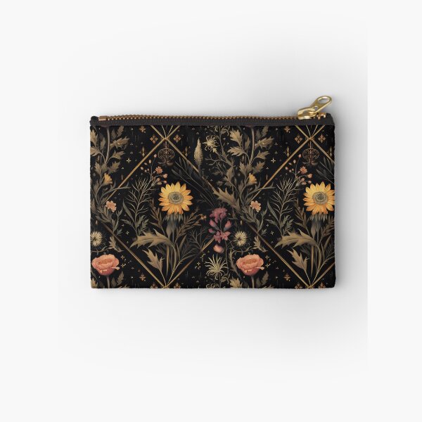 Item preview, Dark Botanical Floral Victorian Vintage Wallpaper - Dark Cottagecore Style designed and sold by ThreeHaresMedia.