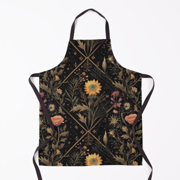 Item preview, Dark Botanical Floral Victorian Vintage Wallpaper - Dark Cottagecore Style designed and sold by ThreeHaresMedia.