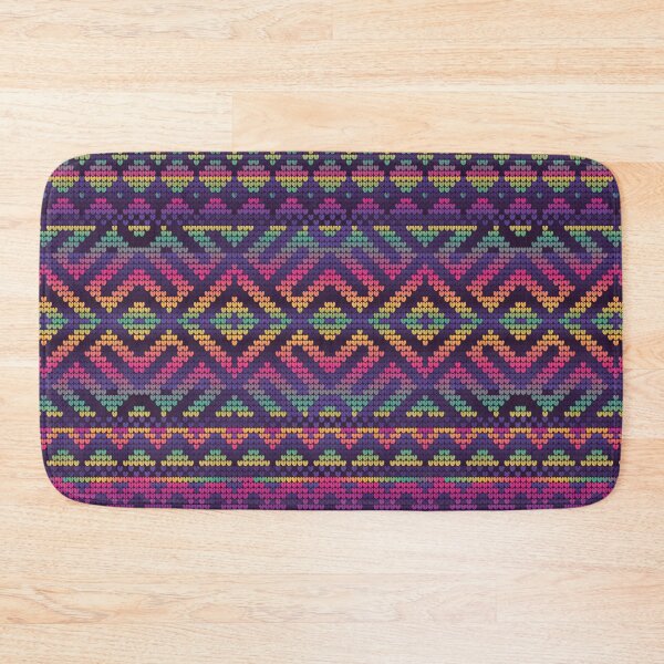 Item preview, Vibrant Knit Vibes - Colorful Geometric Knit designed and sold by RuyaFab.