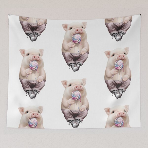Item preview, PIGGY LOVES LOLLY-POP designed and sold by Jumali Katani.