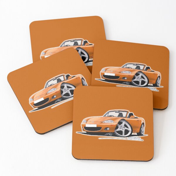 Item preview, Mazda MX5 (Mk2) Gold designed and sold by Yeomans Cartoons.