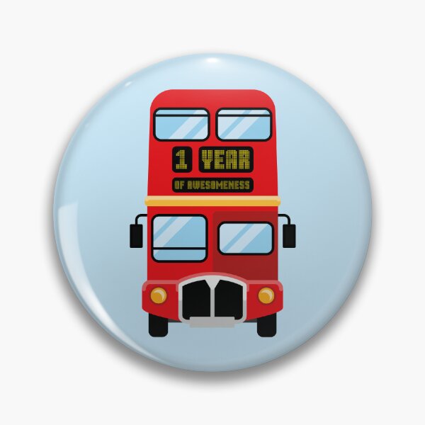Item preview, Red Double Decker - 1 year of awesomeness designed and sold by BSBgraphics.