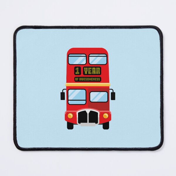 Item preview, Red Double Decker - 1 year of awesomeness designed and sold by BSBgraphics.