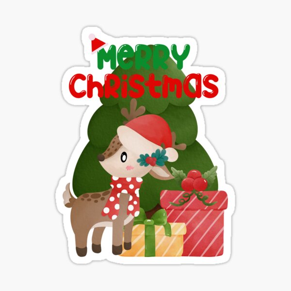 Item preview, Christmas Reindeer  designed and sold by ValsCrazyCats.