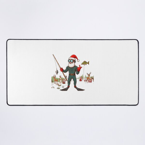 Item preview, Fishing Santa T-Shirt: A Unique and Humorous Christmas Gift designed and sold by AIStoore.