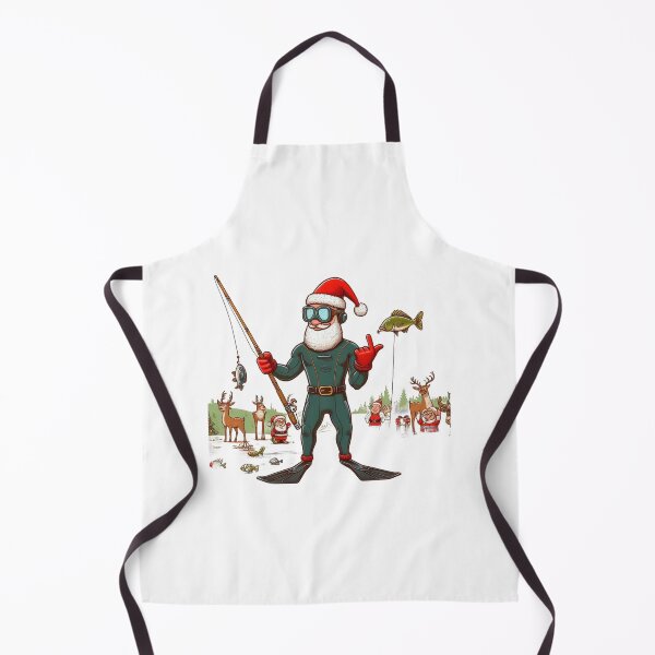 Item preview, Fishing Santa T-Shirt: A Unique and Humorous Christmas Gift designed and sold by AIStoore.