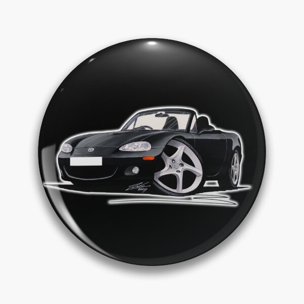Item preview, Mazda MX5 (Mk2) Black designed and sold by Yeomans Cartoons.