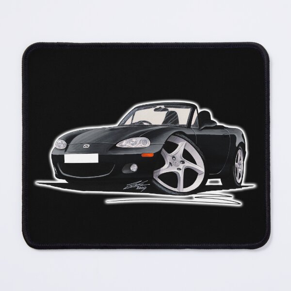 Item preview, Mazda MX5 (Mk2) Black designed and sold by Yeomans Cartoons.