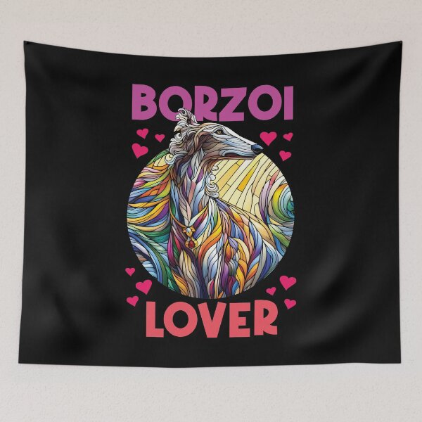 Item preview, Borzoi lover, stained glass. I love borzois. designed and sold by MrPila.