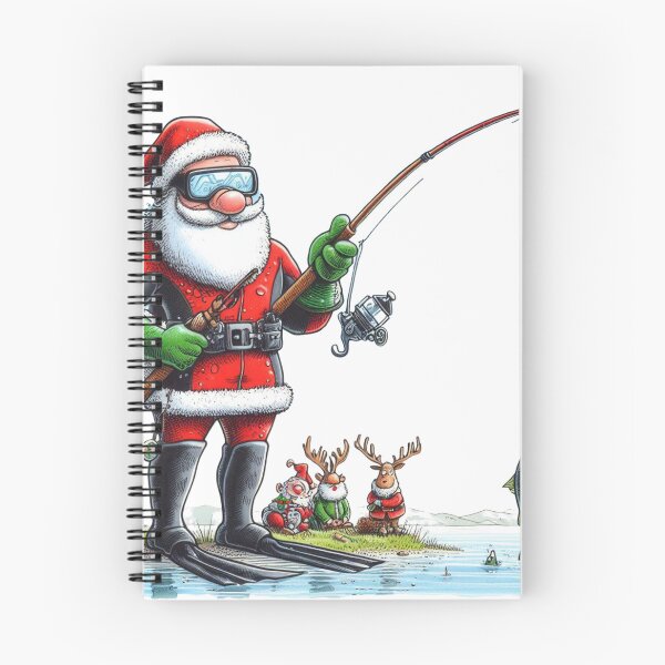 Item preview, Fishing Santa: A Unique and Humorous Christmas Gift designed and sold by AIStoore.