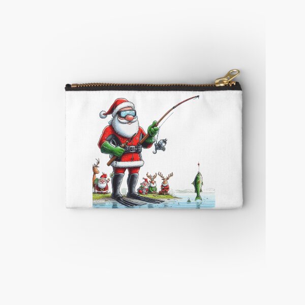 Item preview, Fishing Santa: A Unique and Humorous Christmas Gift designed and sold by AIStoore.