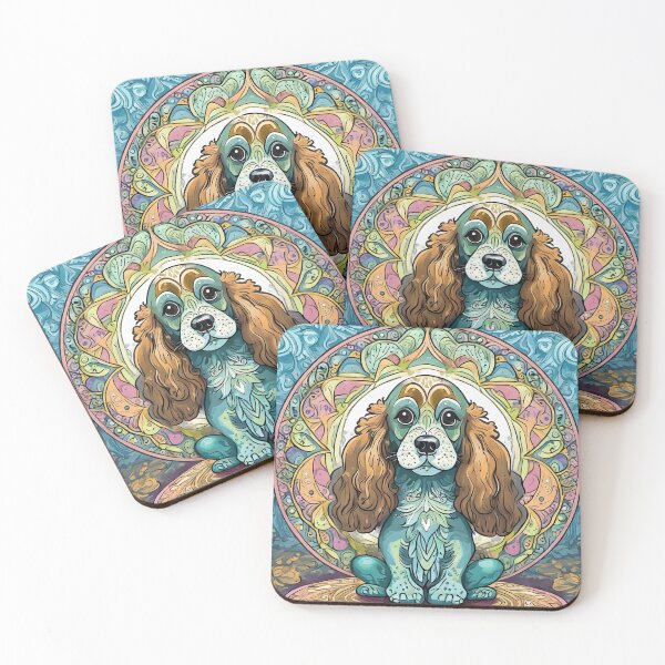 Item preview, Mandala cocker spaniel 1 designed and sold by Mandalahijo.