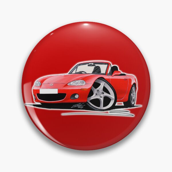 Item preview, Mazda MX5 (Mk2) Red designed and sold by Yeomans Cartoons.