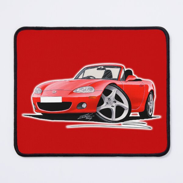 Item preview, Mazda MX5 (Mk2) Red designed and sold by Yeomans Cartoons.