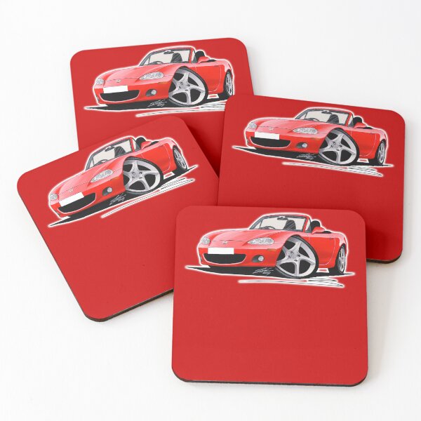 Item preview, Mazda MX5 (Mk2) Red designed and sold by Yeomans Cartoons.