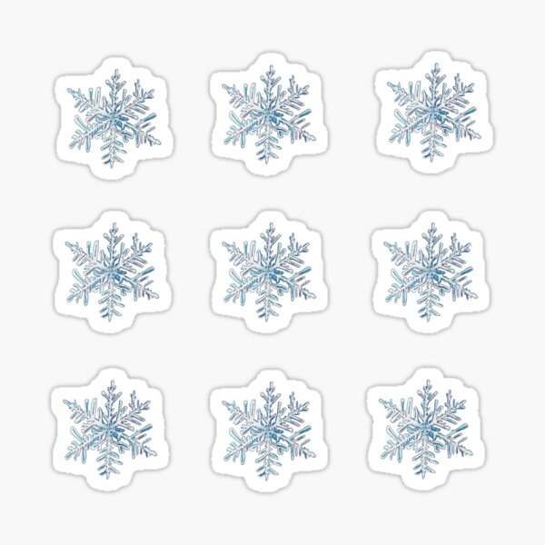 Item preview, Snowflake White Blue Christmas Decoration designed and sold by JeysArtDesign.