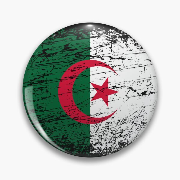 Artikelvorschau, Algerien Fahne Flagge used-look entworfen und verkauft von GeogDesigns.